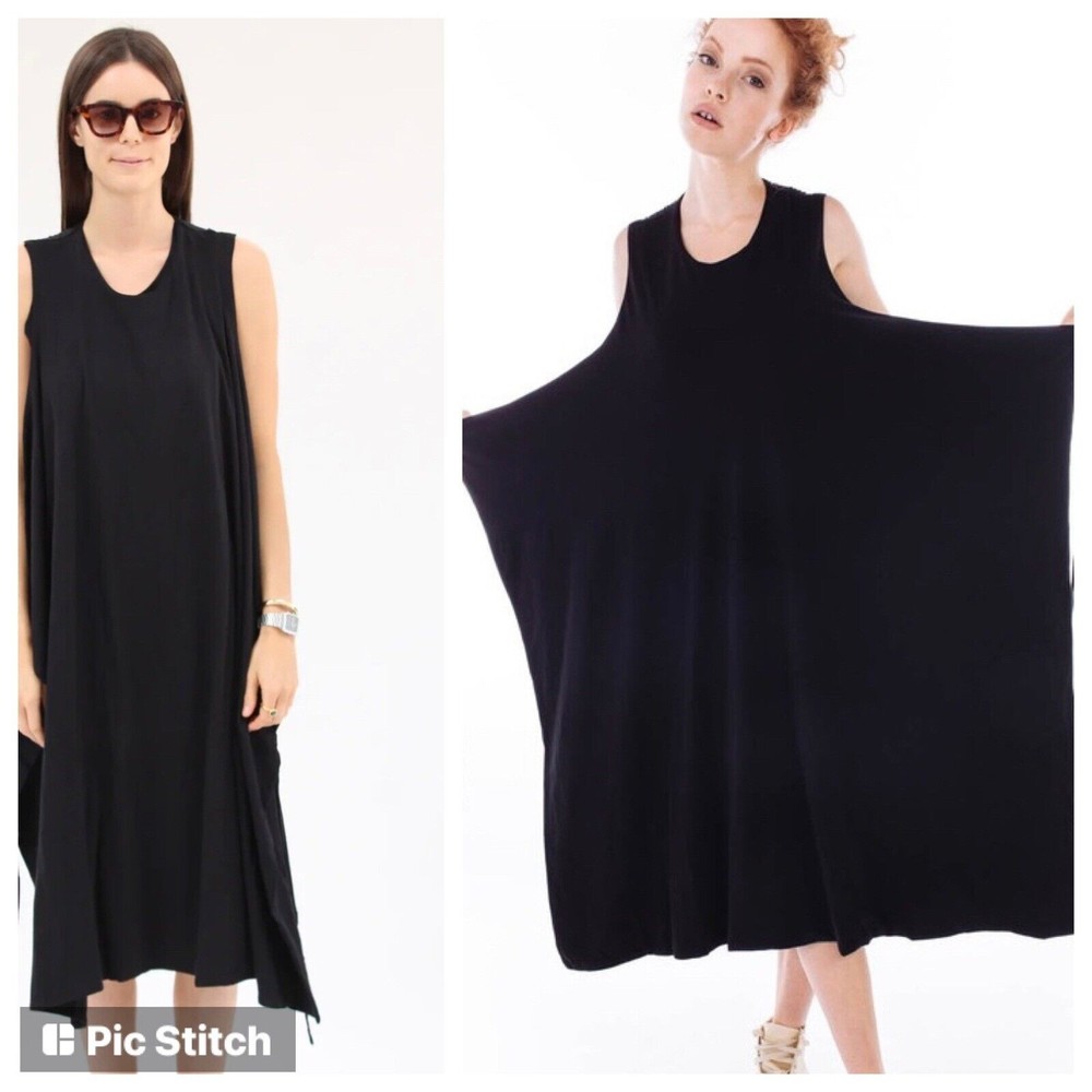 KOWTOW BUILDING BLOCK Envelope Dress Asymmetric Hem Organic Cotton Relaxed XS 💕